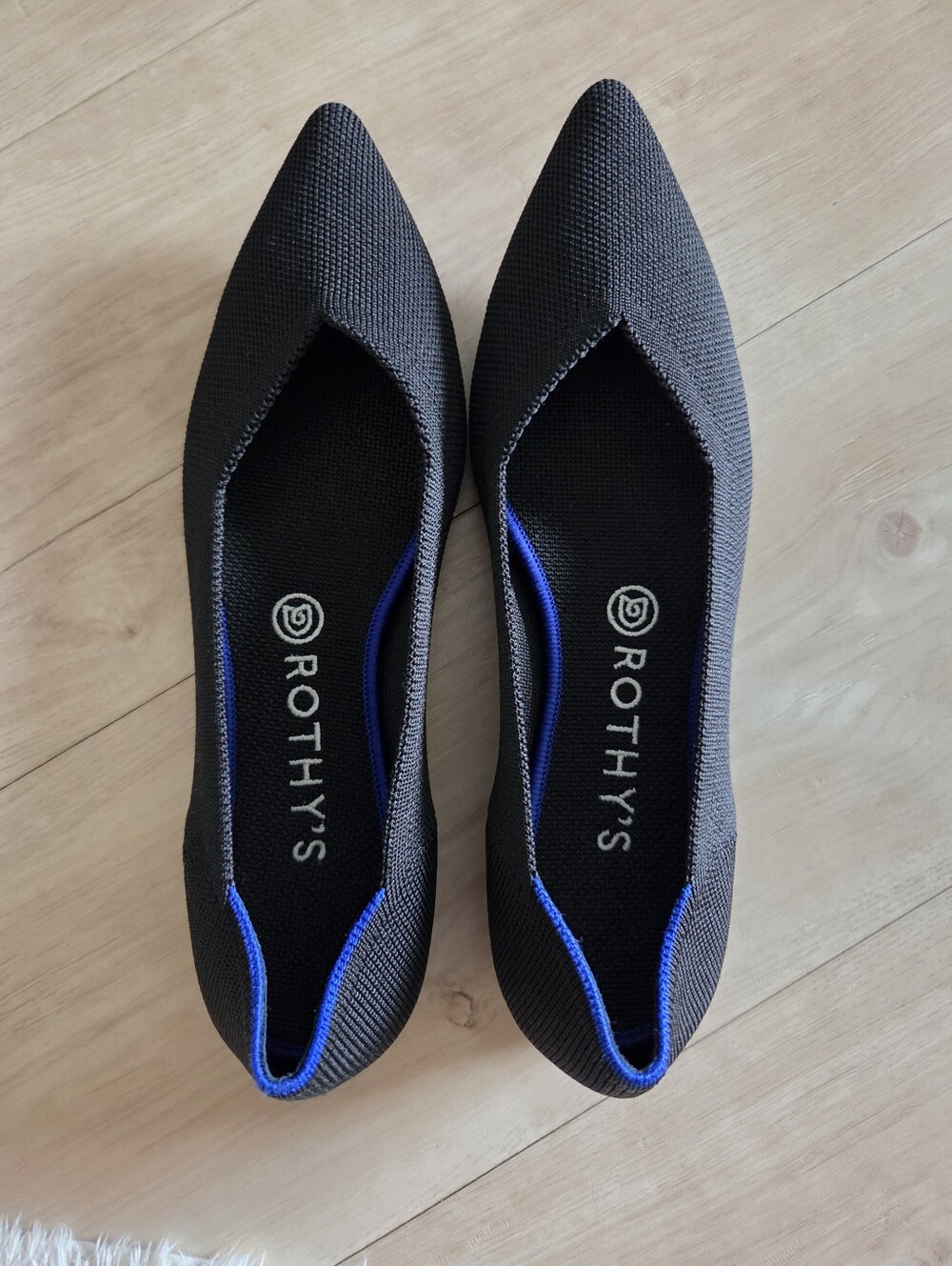 NWOT Rothy'sWomen's Point II Ballet Flats - Black - Size 9 (Never Worn)